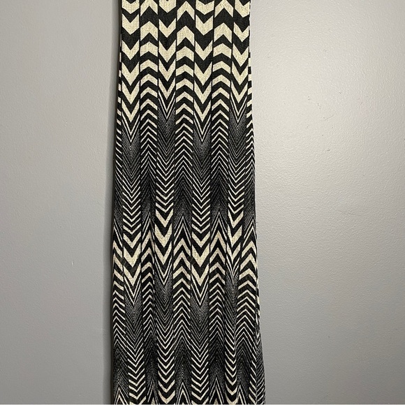 FIRE Los Angeles lacey black/cream chevron layered sheer maxi size small - Picture 6 of 8